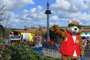 Ferdi the Fox at Flambards Theme Park, Helston, Cornwall.